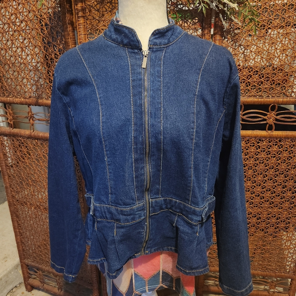 Women's Blue Denim Jean jacket- NWOT